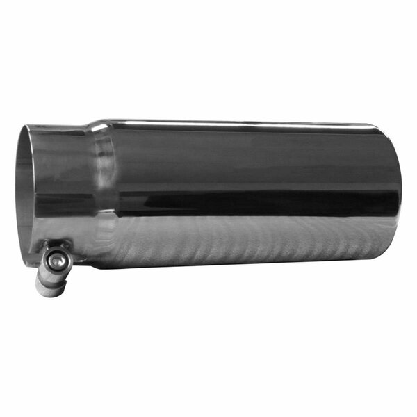 Speed Fx 3.5 in. Stainless Steel Rolled Edge Angle Cut Bolt-On Polished Exhaust Tip S73-303S